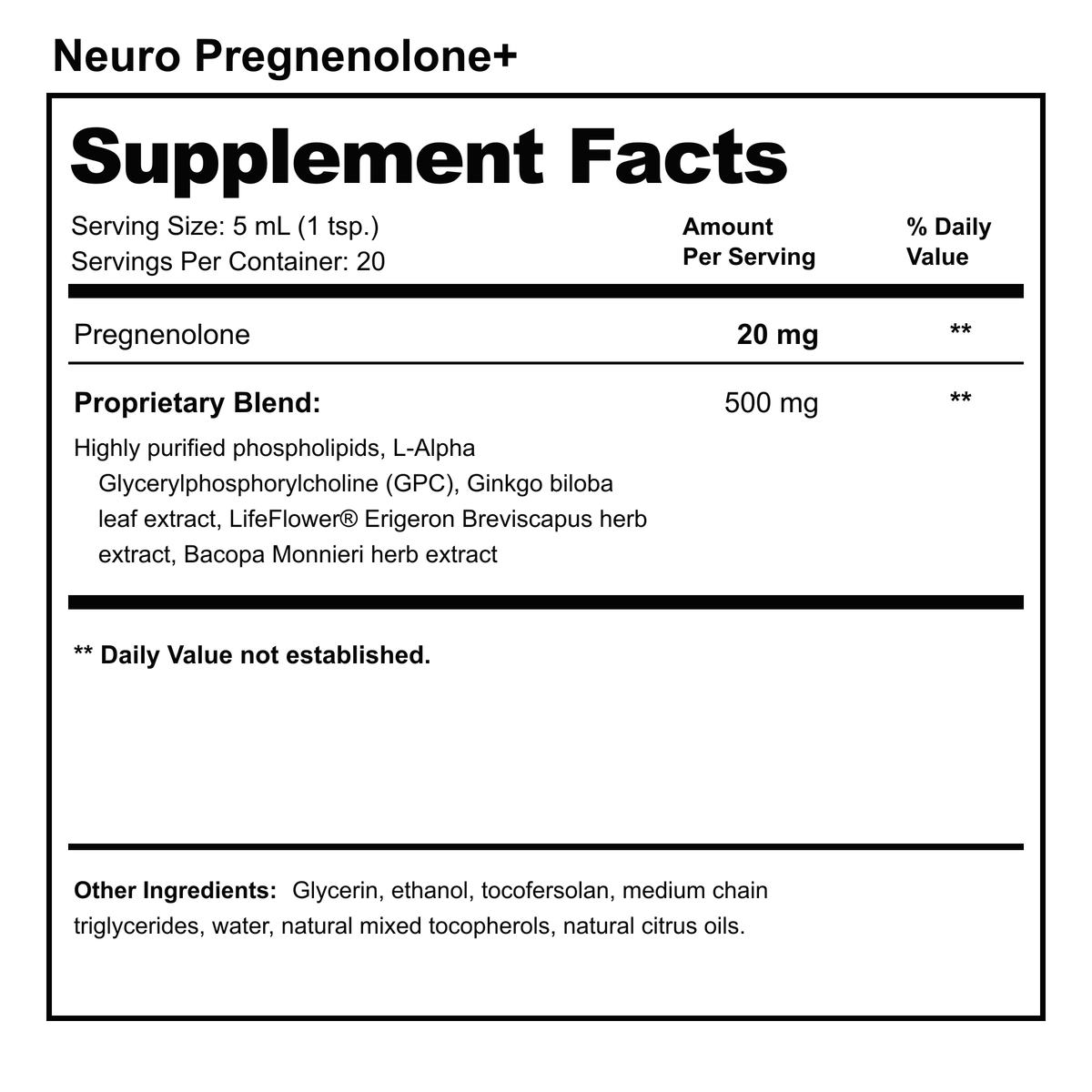 Neuro Pregnenolone+